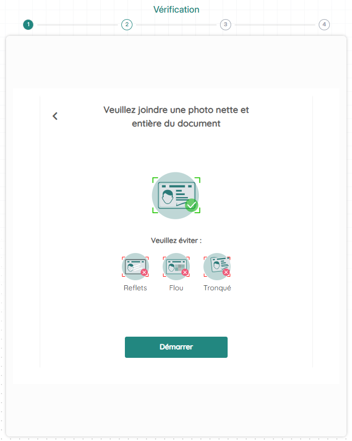 Poursuite de la vérification sur smartphone